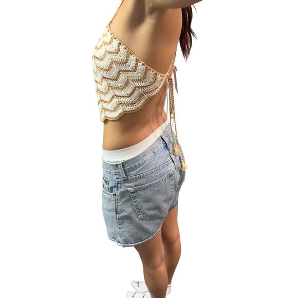 MYBEACHYSIDE Regina Crochet Halter Top - Picture 4 of 5